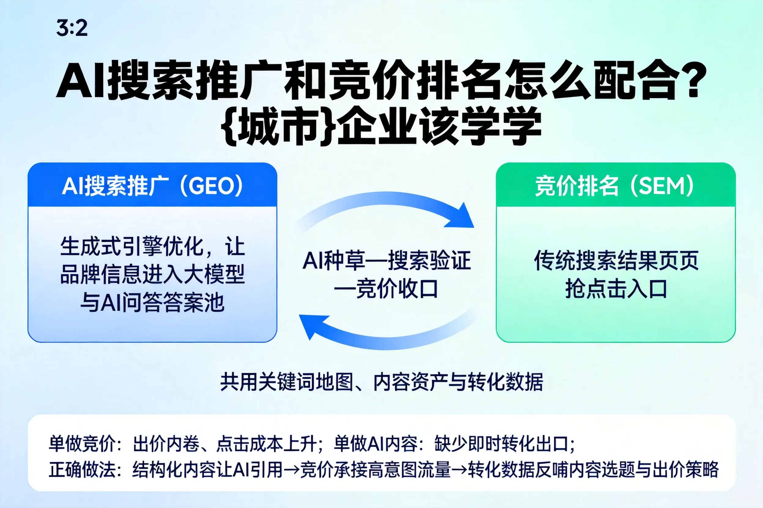AI搜索推广和竞价排名怎么配合？鞍山企业该学学