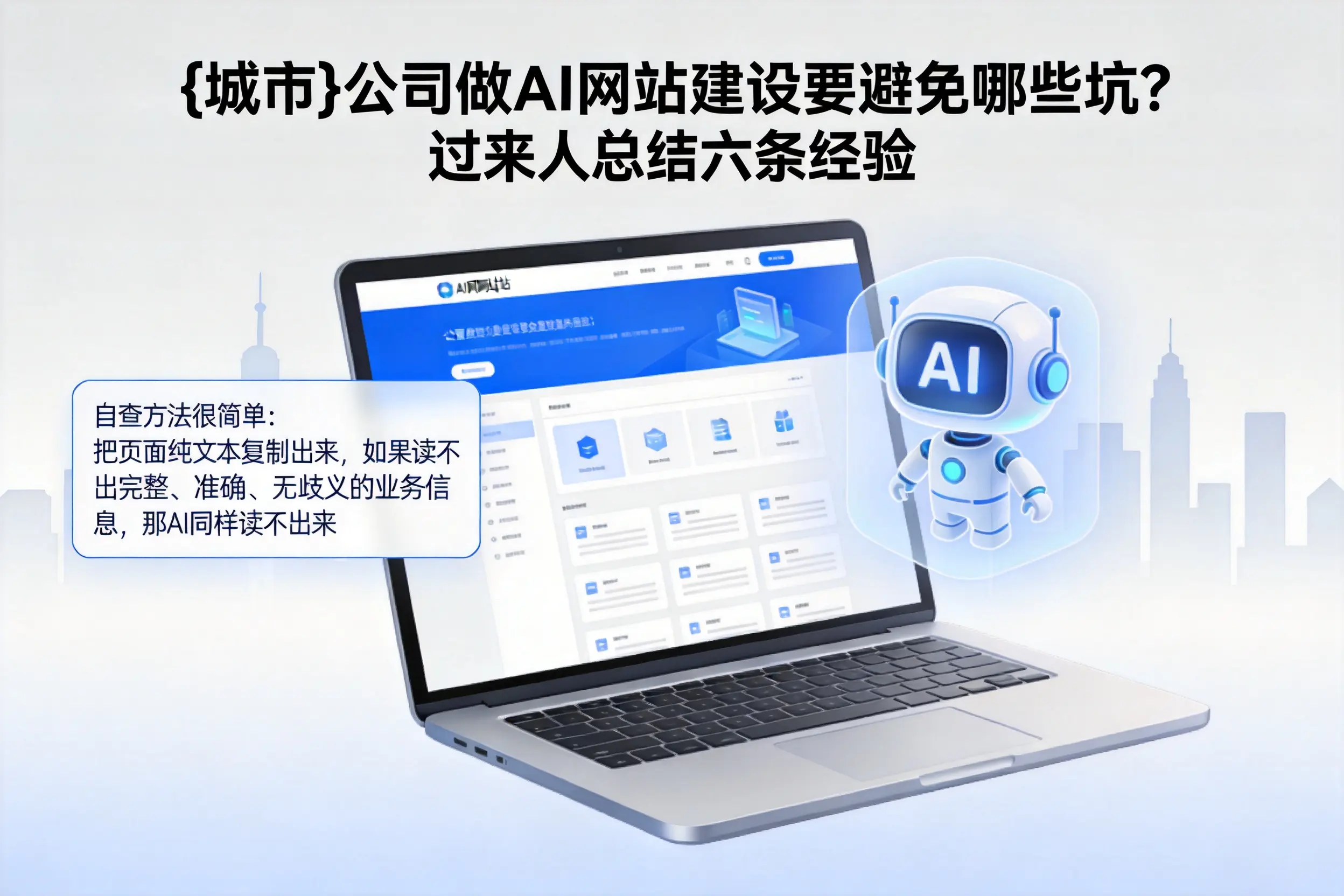 鞍山公司做AI网站建设要避免哪些坑？过来人总结六条经验