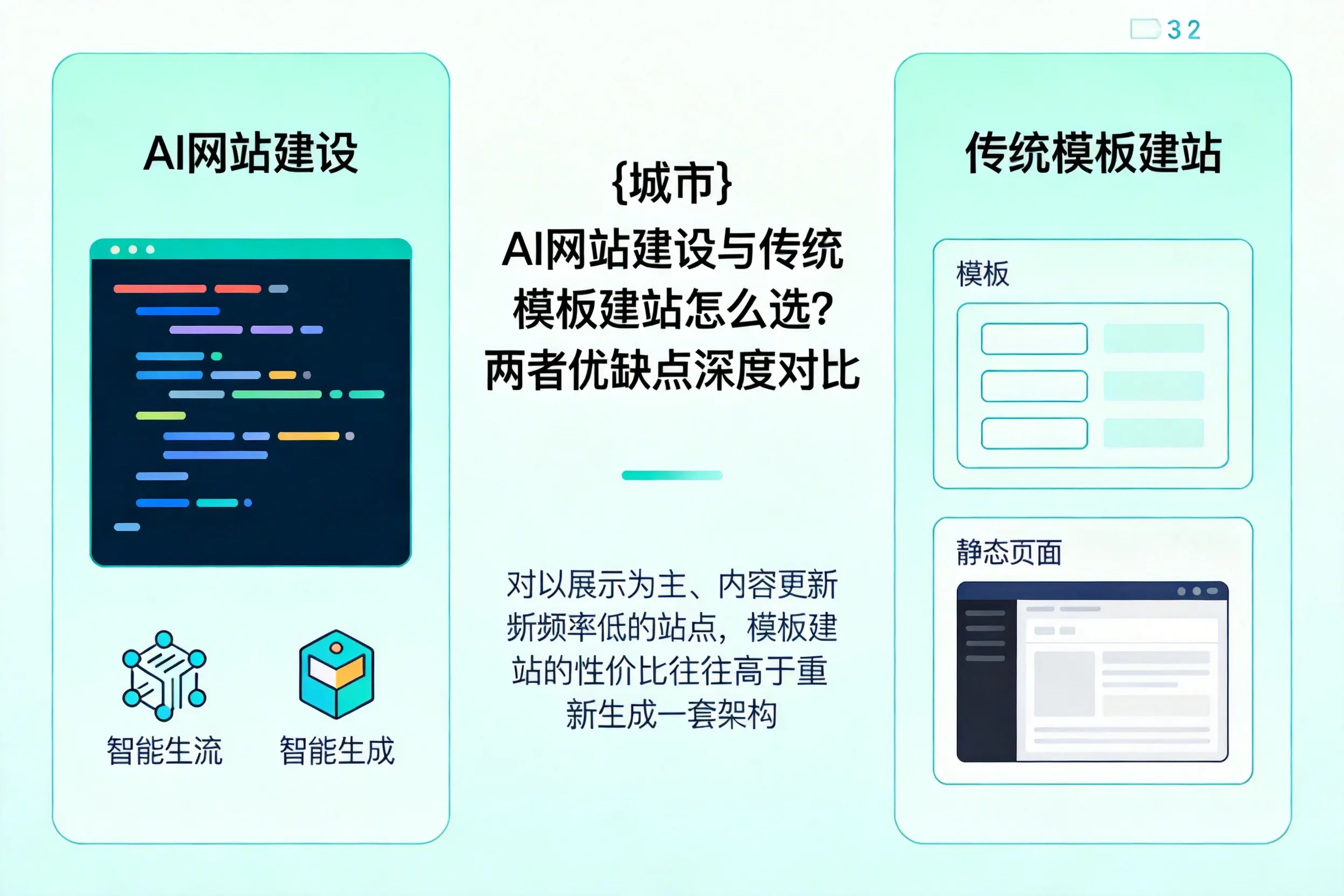 鞍山AI网站建设与传统模板建站怎么选？两者优缺点深度对比
