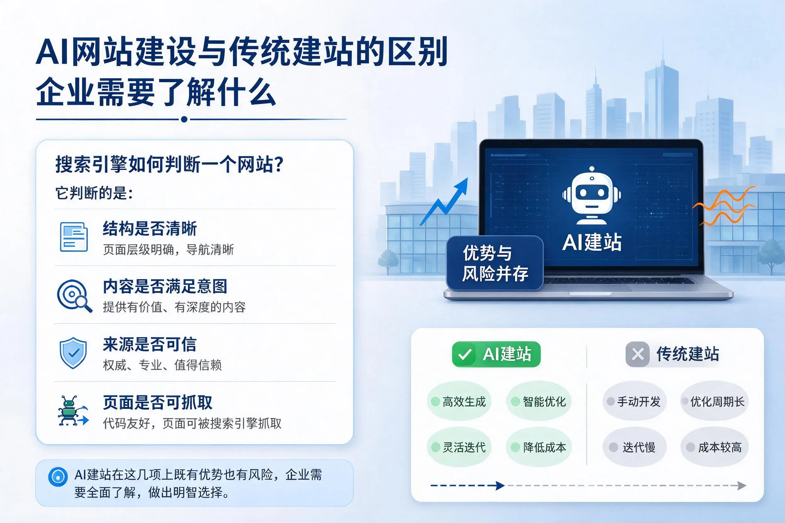 AI网站建设与传统建站的区别，鞍山企业需要了解什么