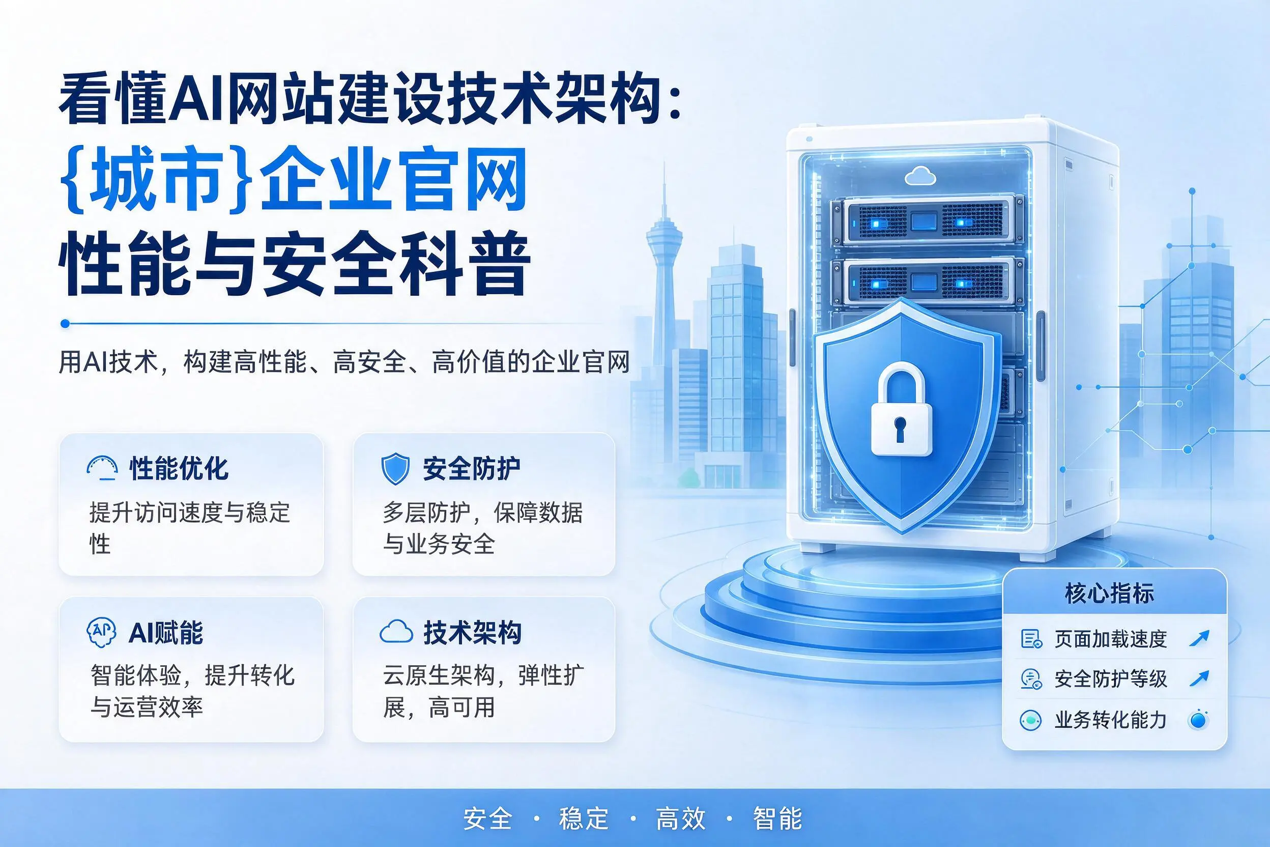 看懂AI网站建设技术架构:鞍山企业官网性能与安全科普