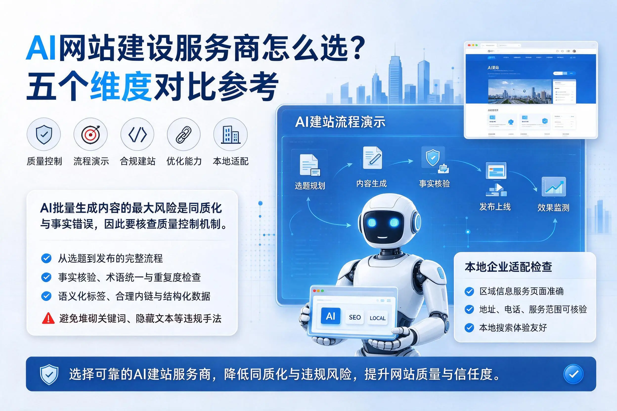 鞍山AI网站建设服务商怎么选?五个维度对比参考