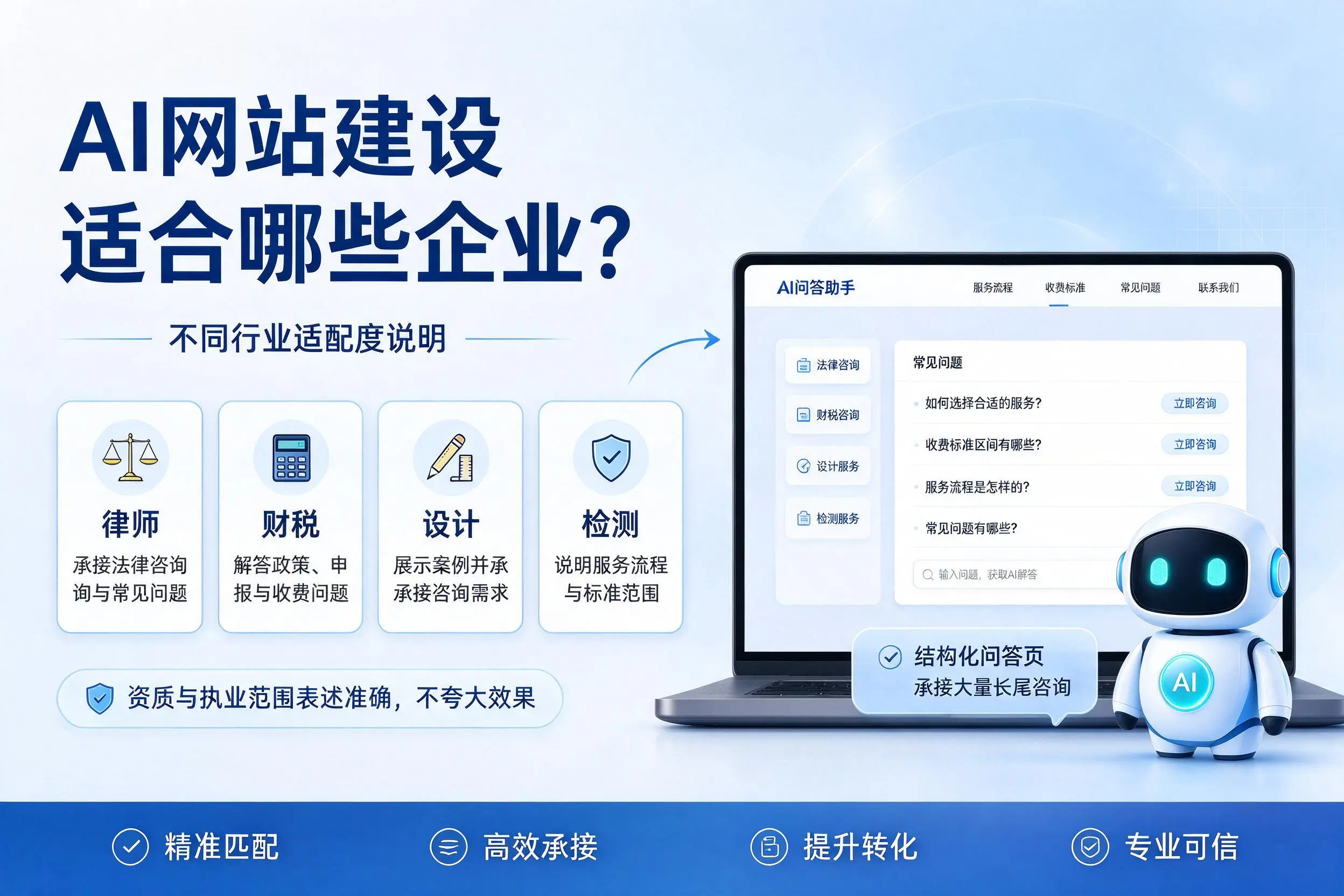 AI网站建设适合哪些企业？鞍山不同行业适配度说明